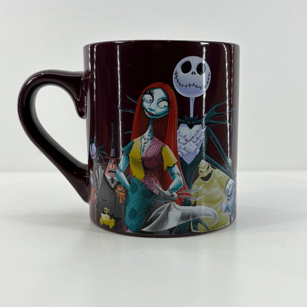 Disney Silver Buffalo‎ Nightmare Before Christmas Jack Sally Ceramic 14 oz Mug